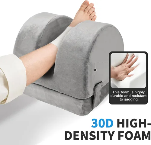 Vista 4 de Almohada de reemplazo de rodilla de altura ajustable para recuperación, almohada de elevación de piernas con espuma firme para dormir después
