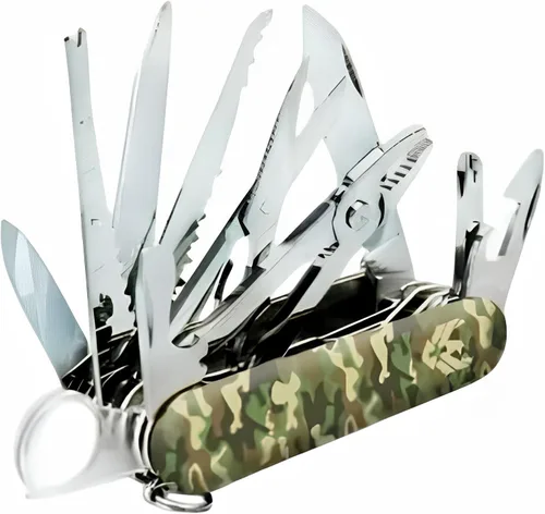 Vista 3 de Swiss Eagle Herramienta clásica de bolsillo 30 en 1, herramienta de bolsillo para casa y campaña, herramienta de bolsillo multiherramienta premium