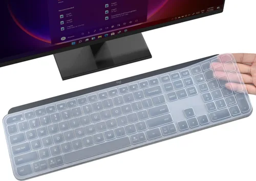 Vista 11 de Logitech MK320 K330 MK335 - Funda de teclado de silicona impermeable para Logitech MK320 MK335, color negro