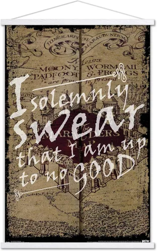 Vista 17 de Trends International Harry Potter - The Marauder's Map - I Solemnly Swear Wall Poster, 14.725" x 22.375", Premium Unframed Version Versión premium