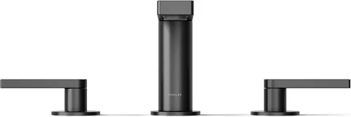 Vista 9 de Kohler 73060-4-BL Composed Grifo de lavabo de baño con manijas de palanca, 1.2 gpm, negro mate