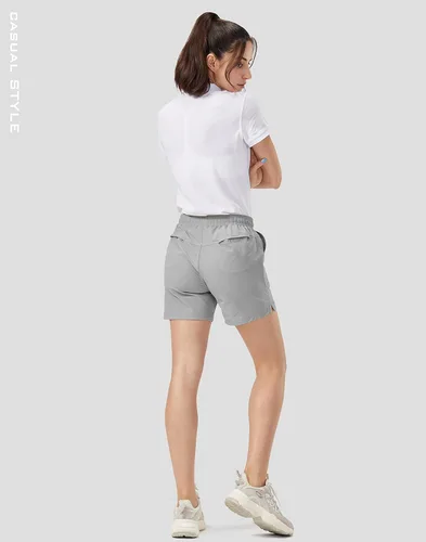 Vista 6 de G Gradual Women's 5" Hiking Cargo Shorts Quick Dry Athletic Shorts for Women with Pockets for Golf Workout Walking
