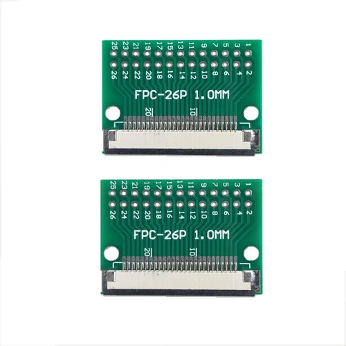 Vista 9 de MTCELL 6 unids FFC FPC PCB Converter Board 4 Pin 0.039 in Pitch to Dip 0.100 in para FCC Cable Par Extender Adaptador