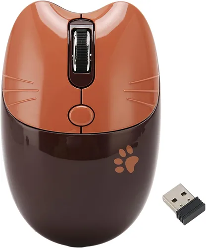 Vista 11 de BT5.1 Mouse inalámbrico, clic ultra silencioso y diseño portátil compacto para niñas, alternativa de 2.4 GHz con modo de suspensión automático