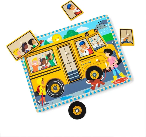 Vista 4 de Melissa & Doug rompecabezas con sonido, de 6 piezas