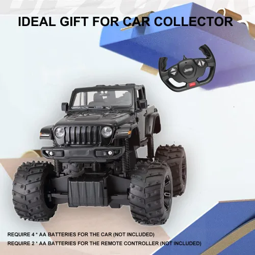 Vista 13 de Coche RC todoterreno con licencia 1/14 para Jeep, puertas abiertas, luces