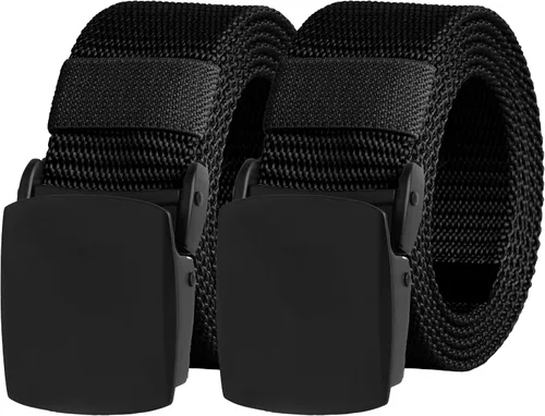 Vista 8 de UNGGJKB Men's Tactical Belt, Nylon Casual Elastic Belt, Work Belt That Can Be Cut And Adjusted