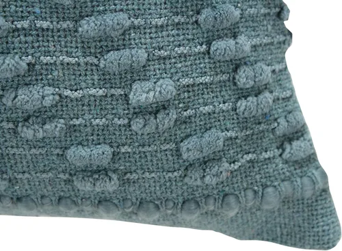 Vista 4 de ACCENTHOME Funda de almohada bohemia de 16 x 16 pulgadas (2 unidades) de algodón tejida a mano con diseño decorativo para casa de campo, sofá