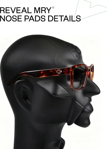 Vista 6 de Mryok Piezas de nariz de repuesto para gafas de sol Costa Del Mar Paunch - Opciones Negro