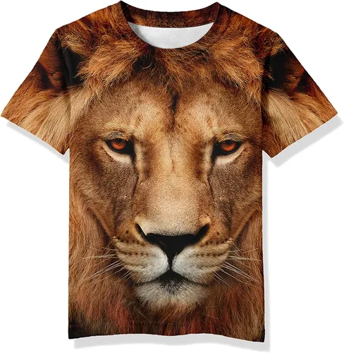 Vista 26 de Neemanndy Camisetas de manga corta con estampado 3D para adolescentes y niñas de 6 a 16 años Diseño 1