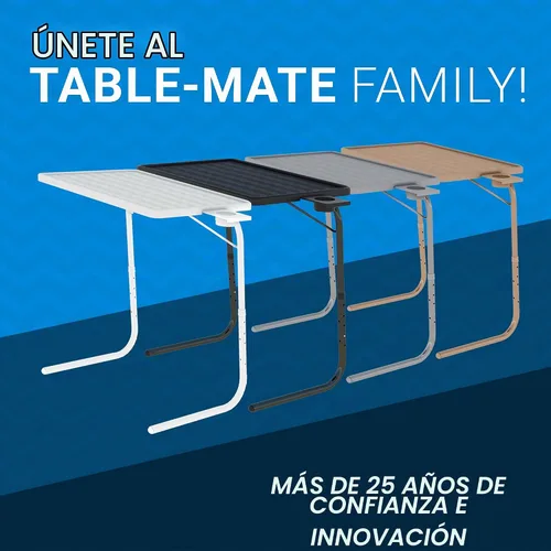 Vista 9 de Table-Mate Bandeja/mesa de TV Escritorio portátil plegable para cenar, bandejas de mesa de sofá para comer bocadillos, escritorio portátil