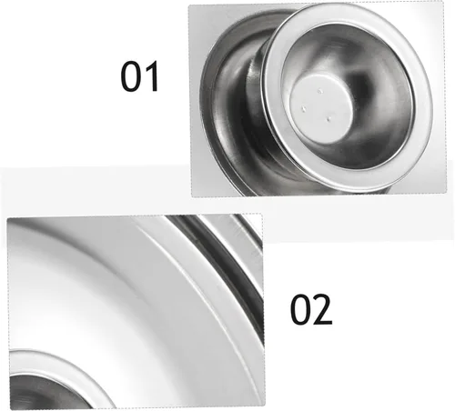 Vista 8 de Cabilock Tapa de olla de acero inoxidable de repuesto universal para sartenes cubierta de taza cubierta de olla