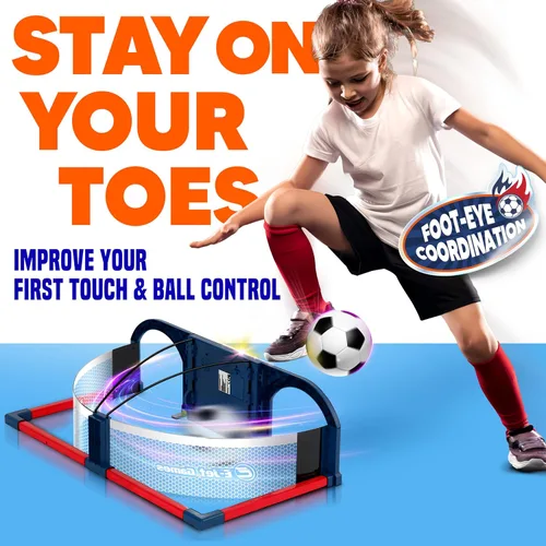 Vista 2 de Soccer Arcade - Juego de balón de fútbol interactivo para entrenamiento Diversión familiar juguetes de juego deportivo interior para fiestas