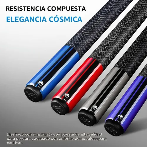 Vista 8 de RHINO Nebula 2 Low Deflection Carbon Pool Cue - Sport Wrap Gris-Carbón