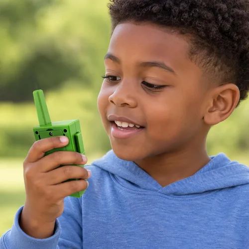 Vista 3 de eKids Minecraft Walkie Talkies para niños, juguetes de interior y exterior