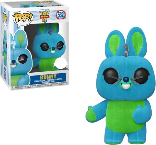 Vista 2 de Disney / Pixar Toy Story 4 Funko Pop! Figura de vinilo exclusiva de Disney Bunny #532 [Flocado]