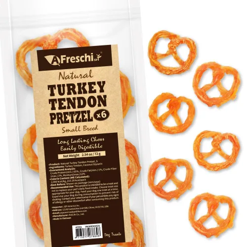 Vista 14 de A Freschi srl Tendones de pavo para perros, golosinas saludables para perros de origen estadounidense, masticables para cachorros sin piel cruda