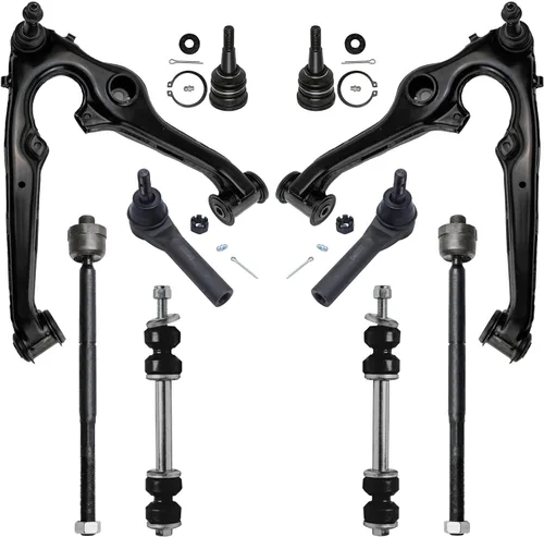 Vista 37 de Detroit Axle - Kit de suspensión delantera de 10 piezas para Chevrolet Trailblazer GMC Envoy 2004-2007 2005 2006 Soportes de brazo de control