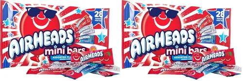 Vista 14 de Airheads Mini barras de caramelo, paquete variado de Taffy, bolsa de 80