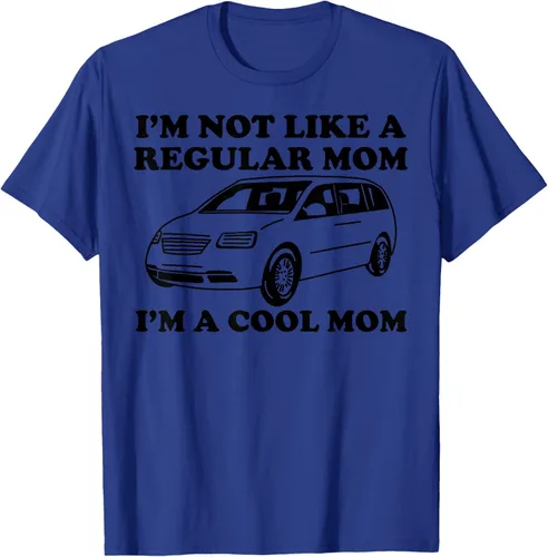 Vista 23 de Camiseta divertida de mamá con texto en inglés "I'm Not Like A Regular Mom I'm A Cool Mom", Blanco, S