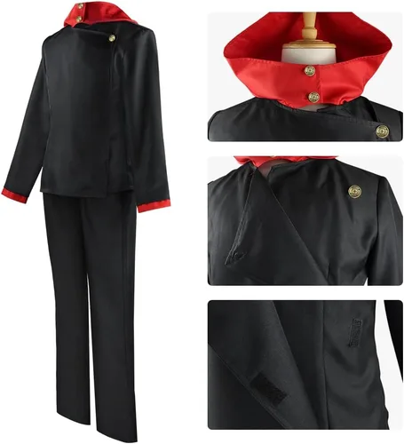 Vista 3 de UPUPCOS Disfraz de cosplay de anime, kimono, uniforme, kimono, peluca de anime, conjunto completo de Halloween