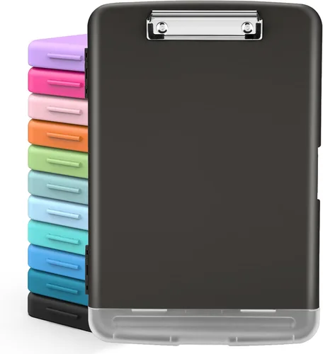 Vista 11 de Sooez Portapapeles con almacenamiento, tableros de clip de alta capacidad de 8.5 x 11 pulgadas con almacenamiento, carpeta de portapapeles