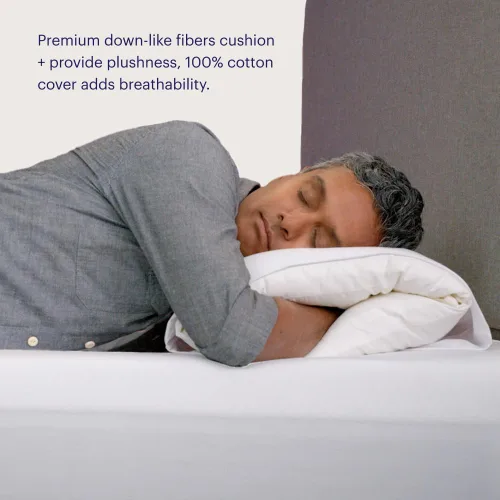 Vista 6 de Purple TwinCloud Almohada Soporte ajustable para un apoyo suave o firme, almohada perfecta para dormir de lado, color blanco