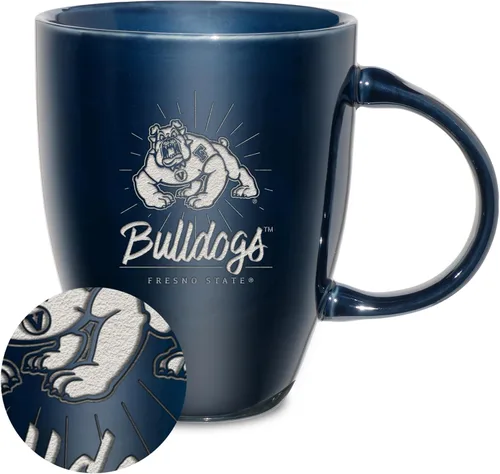 Vista 115 de Rico Industries - Taza de lustre cerámico con grabado láser de la NCAA de 18oz - Café-Té