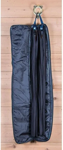 Vista 3 de Dura-Tech Bolsa de cola falsa de lujo, 2 colas, protege las extensiones de cola de caballo, cremallera de fácil acceso, mantiene la cola sin