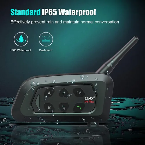 Vista 5 de EJEAS V4C Plus - Intercomunicador de árbitro profesional, sistema de comunicación de árbitro Bluetooth 5.1 con función de radio FM para deportes