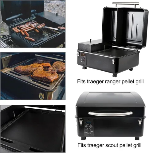 Vista 2 de Oklagarden BAC460 - Repuesto de plancha para parrilla Traeger, piezas de parrilla de hierro fundido Traeger Ranger TFT18KLD Scout Parrilla TFT18PLDO