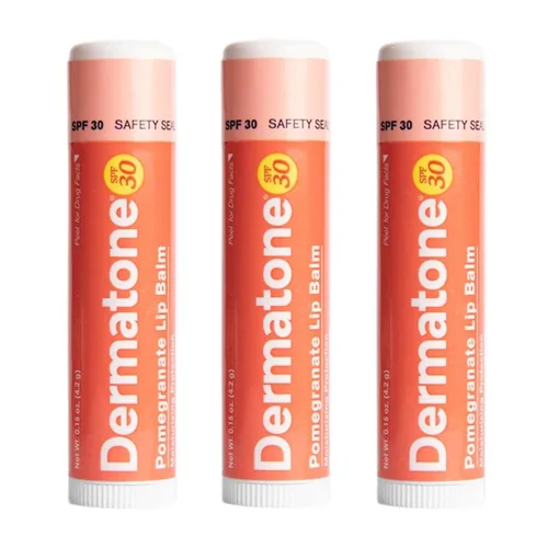 Vista 10 de Bálsamo Labial de Coco Dermatone SPF 30, 0.15 oz - Paquete de 3