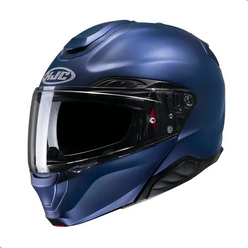 Vista 6 de Casco modular sólido para motocicleta HJC RPHA 91 con visor HJ-37 Pinlock, aprobado por DOT (Negro, X-Pequeño)