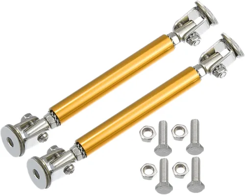 Vista 8 de ACROPIX Barra de sujeción universal de aleación de aluminio ajustable de 3 a 5 pulgadas (2.953 in) para parachoques delantero de coche, barra