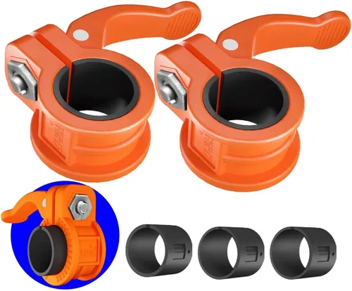 Vista 9 de Mini clips de barra de 1 pulgada I collar de barra ajustable de varios tamaños I Abrazaderas de barra de 1 pulgada, clips de peso de liberación Negro