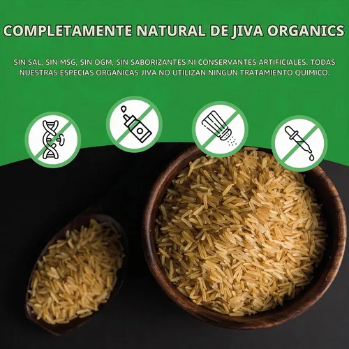 Vista 8 de Jiva - Arroz Basmati orgánico integral de 10 libras, calidad premium de la India