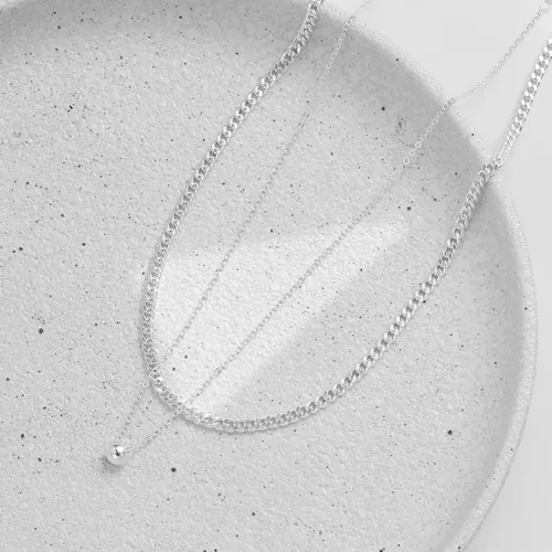 Vista 44 de Collares en capas para mujer, chapados en plata, delicada cuerda torcida de serpiente, delicado collar en capas, gargantilla de diferentes