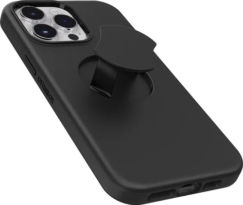 Vista 2 de OtterBox OTTERGRIP Symmetry Series - Funda para iPhone, embalaje no minorista (negro, iPhone 14 Pro Max)