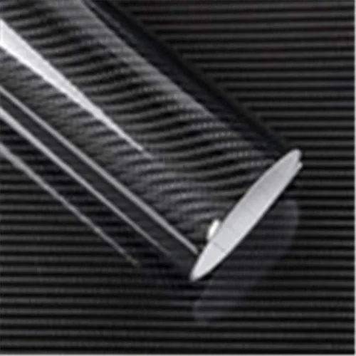 Vista 3 de Película de vinilo de fibra de carbono 3D de 50 pulgadas x 4 pulgadas, impermeable, para auto, color negro