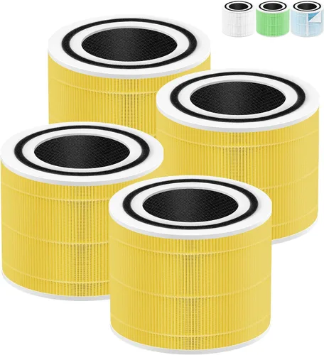 Vista 2 de Filtro de repuesto para removedor de humo Core 300 compatible con LEVOIT Filtro de repuesto Core 300-RF-SR para purificador de aire LEVOIT Core 300