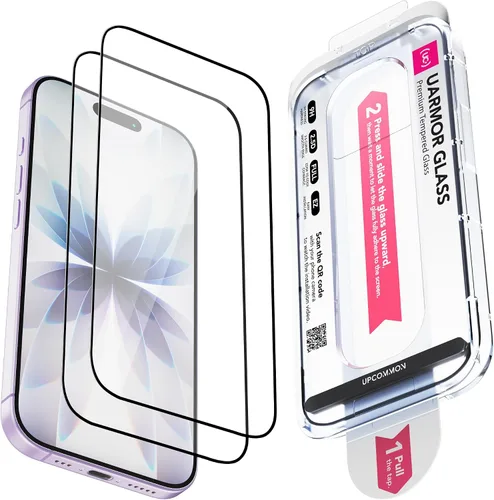 Vista 32 de UARMOR Protector de Pantalla de Privacidad de Vidrio para [ iPhone 15 Plus ] Vidrio Templado Premium 9H Anti-espía, Kits de Instalación Fácil