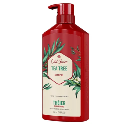 Vista 9 de Old Spice Champú de Árbol de Té para Hombre, Cabello Más Sano, Más Lleno, Más Hidratado, 21.9 Fl Oz Cada Uno, Pack de Dos