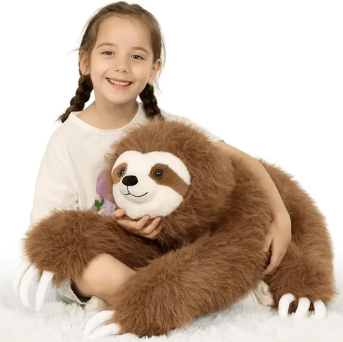 Vista 25 de BENINY Juguete de Peluche Grande de Ajolote Azul, Animal de Peluche Gigante de Ajolote de 39", Juguetes Grandes Regalo para Niñas Niños, Almohada
