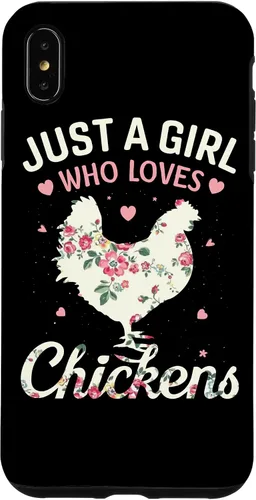 Vista 11 de Just A Girl Who Loves Chickens, Floral Farmer Girl Case for iPhone 17