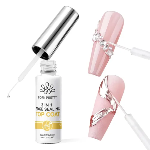 Vista 10 de Born Pretty Juego de Base y Capa Superior de 2 Piezas, Capa Superior de Alto Brillo, Gel Base para Uñas de Larga Duración con Acabado Brillante