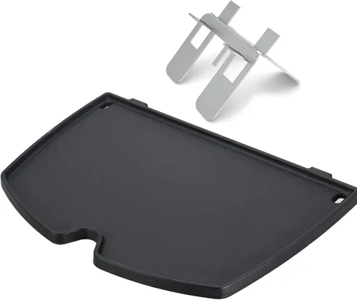 Vista 19 de Uniflasy Plancha Parrilla Reversible de Hierro Fundido para Estufa 16 7/8" Sartén Plancha Plana, Placa de Plancha Parrilla de Hierro Fundido