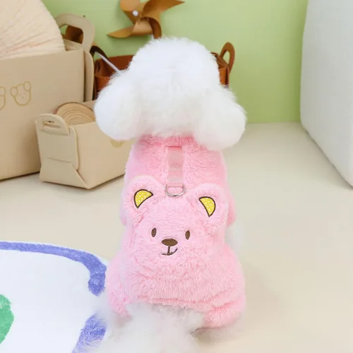 Vista 2 de Suéter para perro, ropa para mascotas, overol de invierno para cachorros, ropa para perros pequeños, pijama de algodón para perros chihuahua
