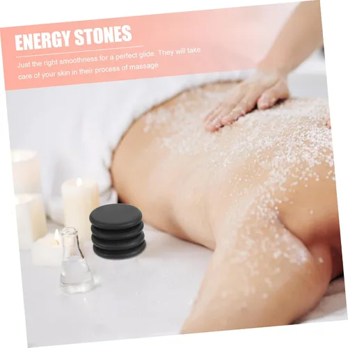 Vista 3 de Healeved 10 Uds. Masaje Energético Piedra Calentada Masajeador Aceites Esenciales para Masajeador Facial Masaje Facial Rocas Grandes Juego