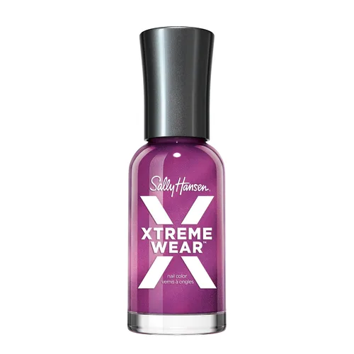 Vista 151 de Sally Hansen Xtreme Wear Esmalte de uñas sin rayas, acabado brillante, duradero, resistente a las astillas, transparente, color de uñas plateado 130