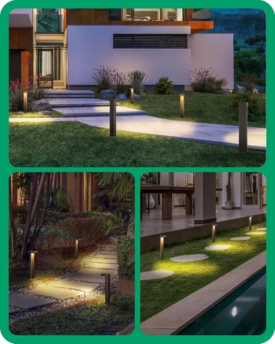 Vista 4 de EDISHINE Paquete de 6 conectores de cable de bajo voltaje, conectores de cable de iluminación de paisaje, impermeables, para iluminación